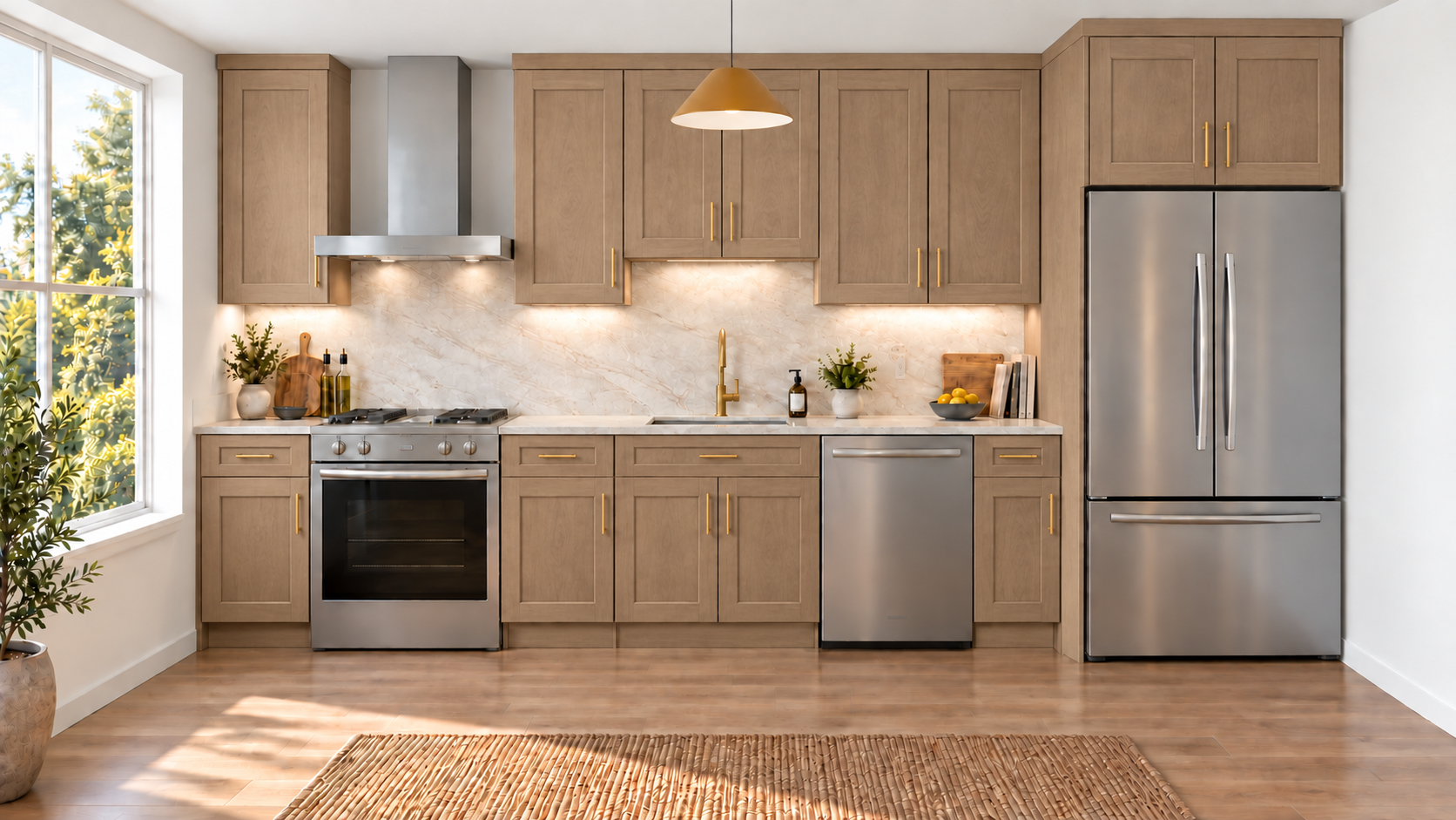 Honey Shaker — Single-wall kitchen.