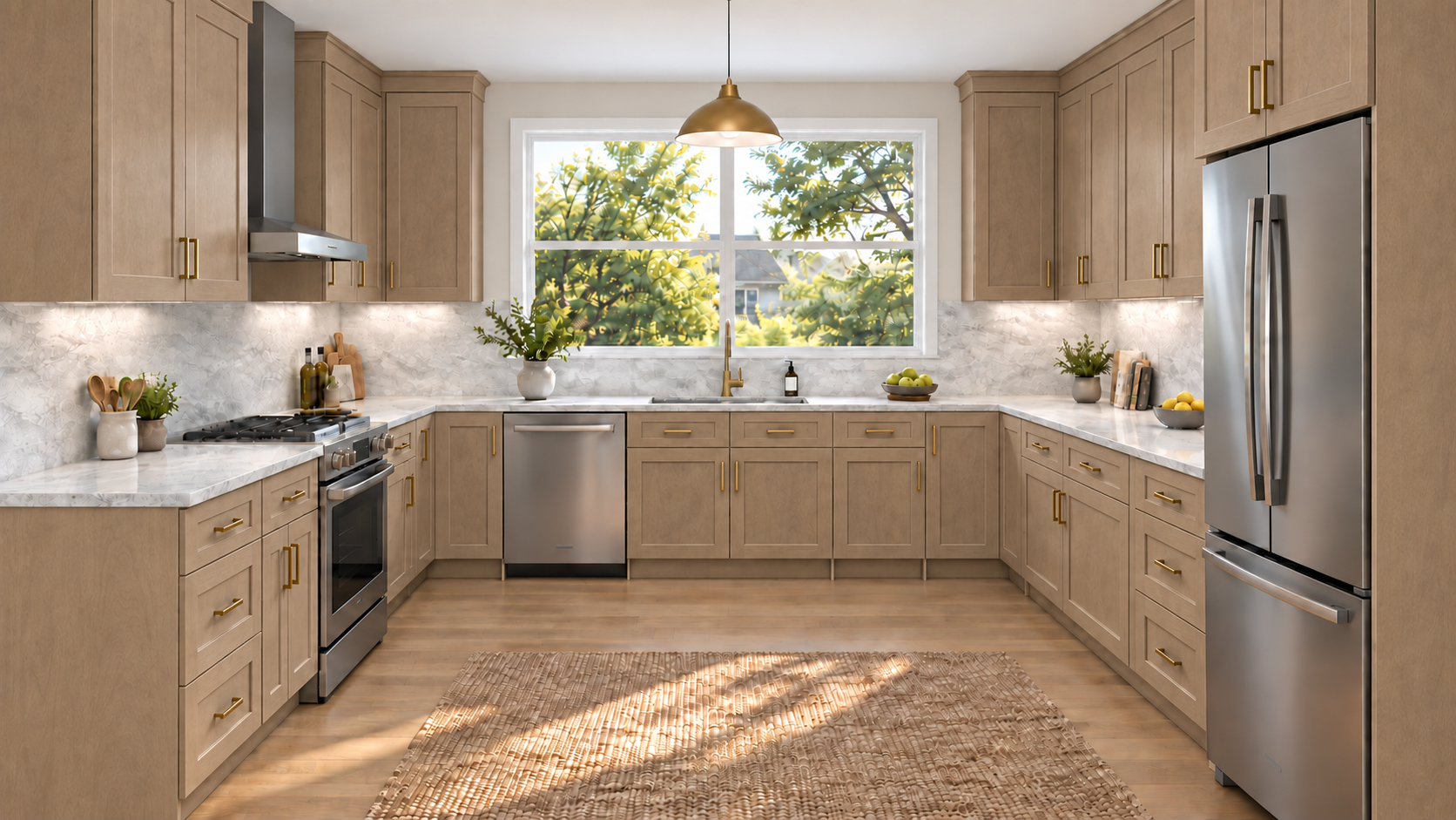 Honey Shaker — U-shaped kitchen.